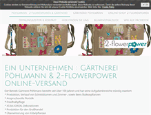 Tablet Screenshot of gaertnerei-poehlmann.de
